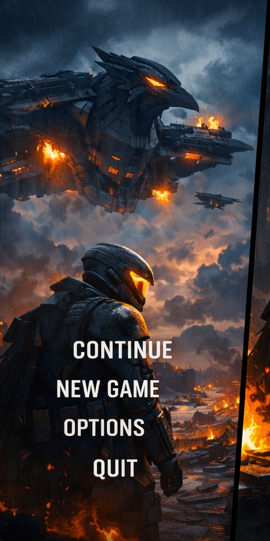 Lost Contact main menu background